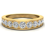 Riviera Diamond Wedding Band for Women 0.80 carat 18K Gold-G,VS - Yellow Gold