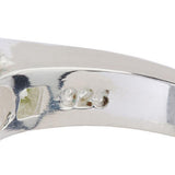 Connemara Marble White Topaz or Peridot Claddagh Ring