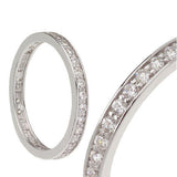 Epiphany Platinum Clad Diamonique Lace Design 3-pc. Ring Set
