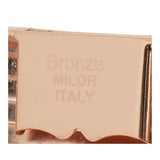 "As Is" Bronzo Italia 8" Bold Polished Wide Omega Bracelet