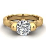 Classic Round Solitaire Diamond Engagement Ring 1.00 ctw 14K Gold-G,I1 - Yellow Gold