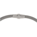Vicenza Silver Sterling Avg. Woven Mesh Bracelet with Magnetic Clasp