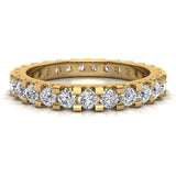 Diamond 2.25 mm Stackable Eternity Band 18K Gold Size 5.5-G,VS - Yellow Gold