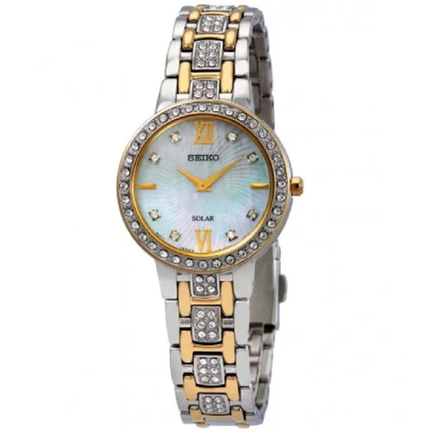 Core Solar Crystal Mother of Pearl Dial Ladies Watch