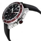 Seastrong Diver 300 Big Date Chronograph Black Dial Black Leather Men's Watch AL-372LBBRG4V6