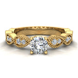 Diamond Engagement Ring for Women Enthralling Infinity Style 14K Gold 0.62 carat-G,SI - Yellow Gold
