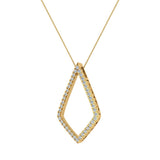 0.72 ct tw Kite Necklace Diamonds 14K Gold-G,SI - Yellow Gold