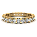 Diamond 2.25 mm Stackable Eternity Band 14K Gold Size 9-I,I1 - Yellow Gold