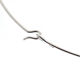 Rage Sterling Open Teardrop Link Collar Necklace