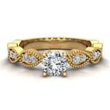 Diamond Engagement Ring for Women Enthralling Infinity Style 14K Gold 0.62 carat-I,I1 - Yellow Gold