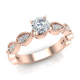 Diamond Engagement Ring for Women Enthralling Infinity Style 14K Gold 0.62 carat-G,SI - Rose Gold