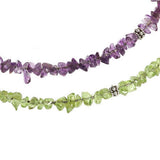 Artisan Crafted Sterling Medallion w/ Amethyst & Peridot Coils