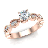 Diamond Engagement Ring for Women Enthralling Infinity Style 14K Gold 0.62 carat-I,I1 - Rose Gold