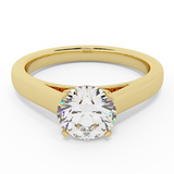 Diamond Engagement Ring for Women Round Solitaire 4-prong 14K Gold-G,I2 - Yellow Gold