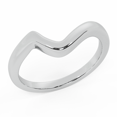 Wedding Band matching to 2-stone diamond wedding ring set White Gold