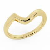 14K Gold Wedding Band matching to 2-stone diamond wedding ring set - Yellow Gold