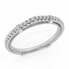 0.17 ct Band matching to Vintage Diamond Wedding Ring White Gold