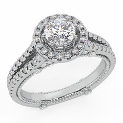 1 carat diamond engagement rings for women White Gold