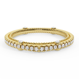 0.17 ct Band matching to Vintage Diamond Wedding Ring 14K Gold-I,I1 - Yellow Gold