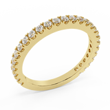 0.55 Ctw Diamond Wedding Band (G,SI) - Yellow Gold