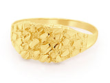 Gold Nugget Ring for Women 10K Gold Women’s Wedding Rings 2.20 gm - Yellow Gold