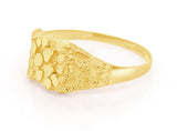 Gold Nugget Ring for Women 10K Gold Women’s Wedding Rings 2.20 gm - Yellow Gold