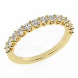 Diamond Wedding Band Rings 18K Gold Anniversary Gifts 0.50 ct VS - Yellow Gold