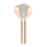 Diamond Fashion Style like Air-pods 14K Solid Gold Ear-wear 0.65 ct-G,VS - Rose Gold
