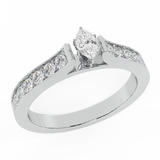 Engagement Rings Marquise cut Diamond Rings for women 14K Gold-G,VS - White Gold