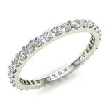 Diamond Eternity Wedding Anniversary Band Ring 14k Gold-I,I1 - White Gold