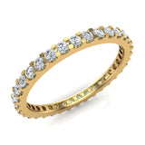 Diamond Eternity Wedding Anniversary Band Ring 14k Gold-I,I1 - Yellow Gold