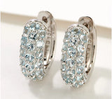 Affinity Gems Pave Gemstone Huggie Hoop Earrings, Sterling Silver