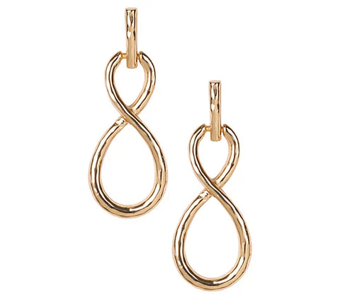 Basso's Baubles Twisted Infinity Drop Link Earrings