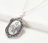 Connemara Marble Sterling Silver Mother's Love Pendant Necklace QVC-Zip