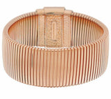 QVC Bronze Large Polished Tubogas Bracelet by Bronzo Italia 8-1/4"