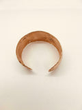 Made In Italy 18K Rose Gold On Sterling Average Textured Cuff Bracelet - Rose Gold