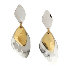 QVC RLM Studio Sterling and Brass Moving Shadows Earrings