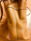 Michael Kors East West Satchel Acorn Leather Shoulder Bag