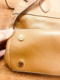 Michael Kors East West Satchel Acorn Leather Shoulder Bag
