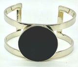 QVC Soko Cow Horn Circle Kizimba open design Cuff Bracelet 6-3/4"