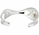 QVC RLM White Bronze Highly polished Twisted Cuff Bracelet 7-1/4"