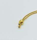 Bellezza 18K Yellow Gold On Ruby Zoisite Bronze Beaded Adjustable Bracelet HSN - Yellow Gold