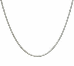 Italian Silver 16" Diamond Cut Snake Chain Necklace Sterling, 8.6g QVC