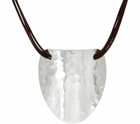 QVC RLM Statement Multi-Strand Leather 18" Necklace