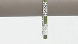 Connemara Marble Sterling Silver Celtic Link 7-1/4" Bracelet QVC