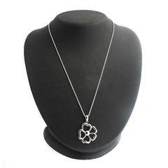 Steel By Design Stainless Steel Flower Pendant 18" Necklace