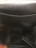 MICHAEL KORS Delfina Large Black Leather Saddle Bag