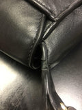 MICHAEL KORS Delfina Large Black Leather Saddle Bag