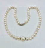 Imperial Pearls 7-12mm Cultured Freshwater Pearl & Topaz 18" Necklace HSN