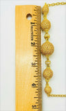 Judith Ripka 14k Gold Pave11.10 ct Diamonique Bead Necklace QVC